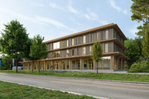 Kontorsbyggnad i trä